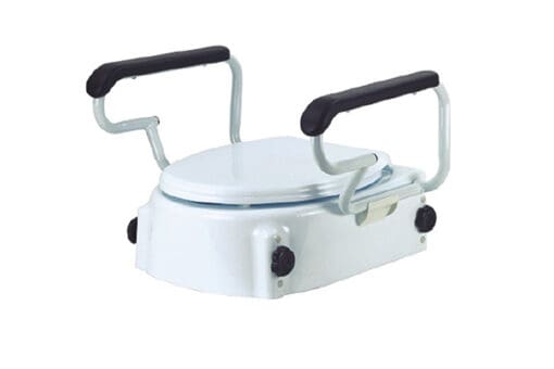 Elevador WC regulable con tapa y reposabrazos 544239